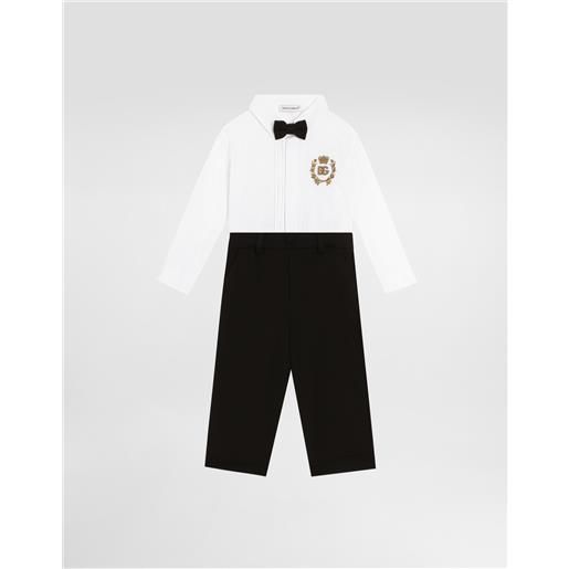 Dolce & Gabbana tutina componibile in popeline e jersey