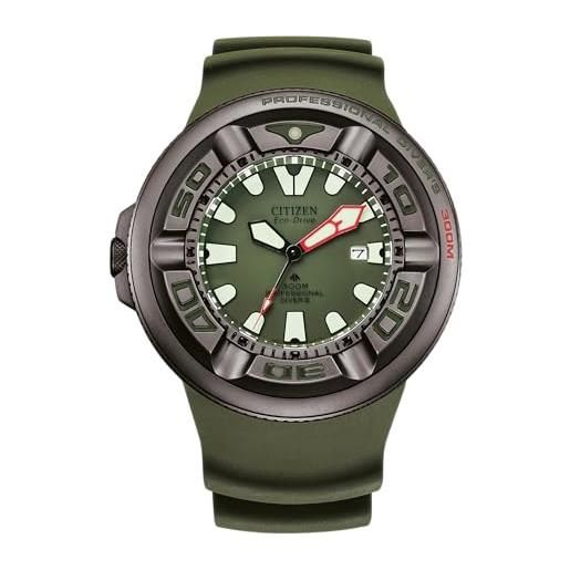 Citizen orologio analogico al quarzo da uomo con cinturino in acciaio inox bj8057-17x, verde, misura unica, cinghie
