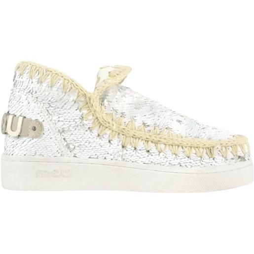 Mou tronchetti tacco basso eskimo new in tecnico bianco