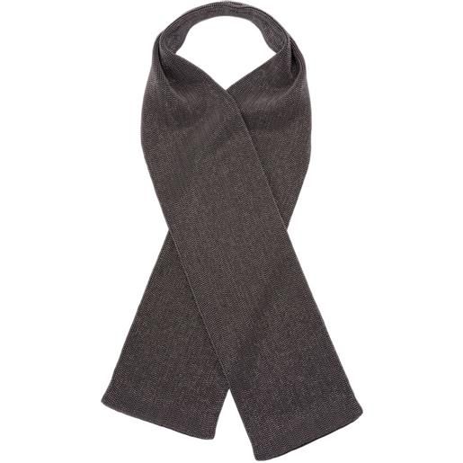 Brunello Cucinelli sciarpa con effetto metallizzato - nero