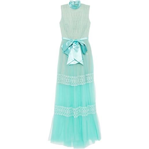 Saiid Kobeisy abito in pizzo - blu