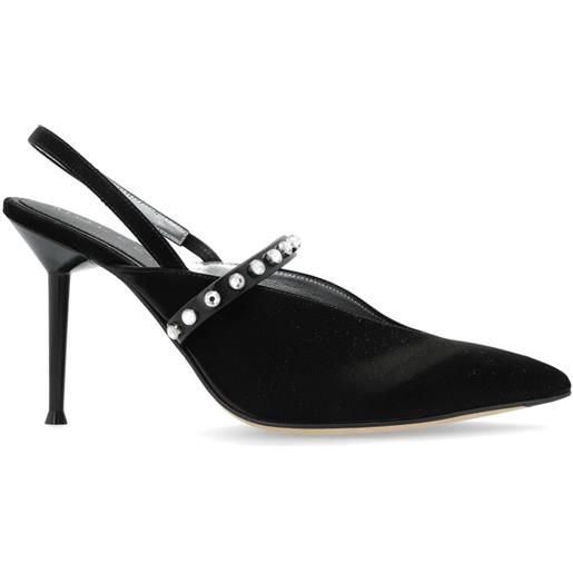 Alexander McQueen pumps con cinturino posteriore - nero