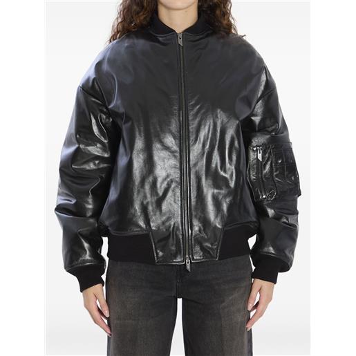 Salvatore Santoro bomber con zip - nero