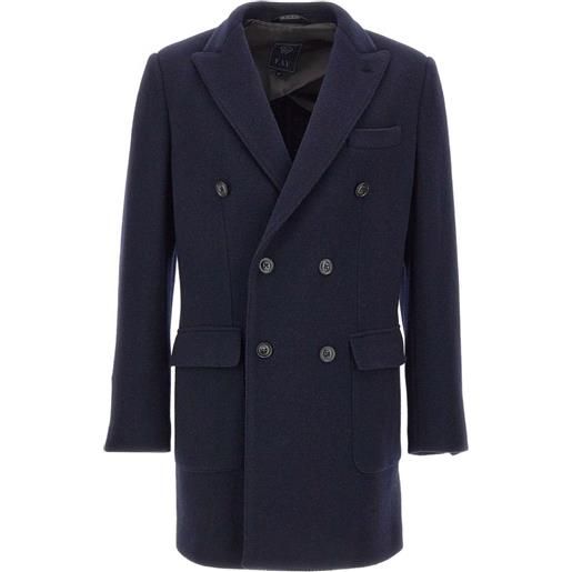 Fay cappotto in misto lana - blu