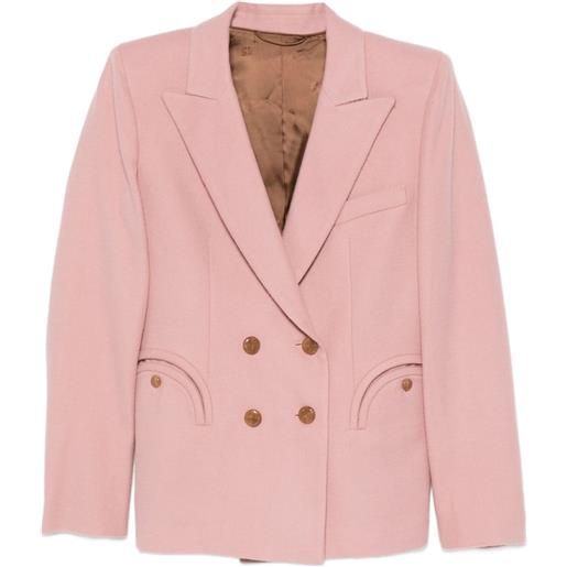 Blazé Milano blazer doppiopetto con tasche tonde - rosa