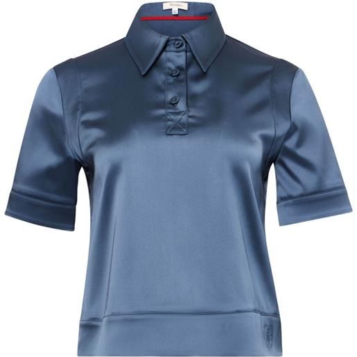 JW Anderson polo in raso - blu
