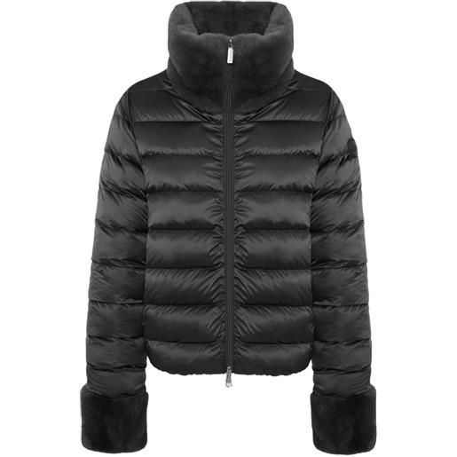 Colmar piumino reversibile a collo alto con pelliccia sintetica - nero