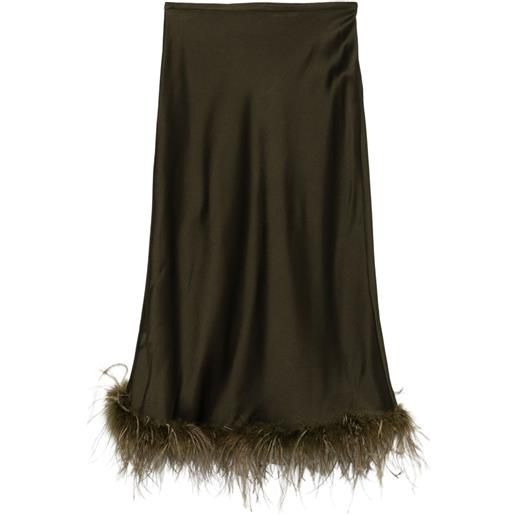 Blumarine gonna con decorazione - verde