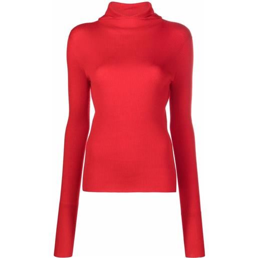 Jil Sander felpa a coste - rosso