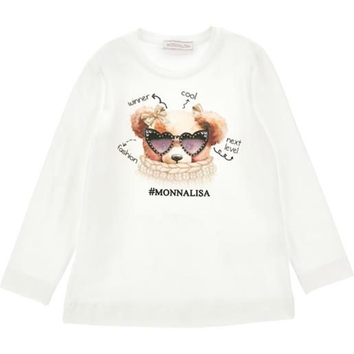 Monnalisa maglia orsetto strass jersey