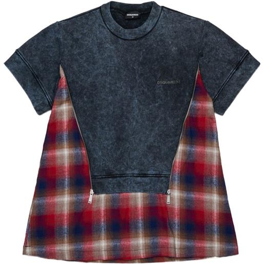 DSQUARED2 KIDS abito a quadri - grigio