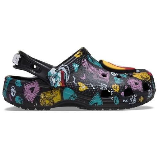 Crocs nightmare multi classic clog t, zoccoli unisex - bambini e ragazzi, multicolore, 19/20 eu