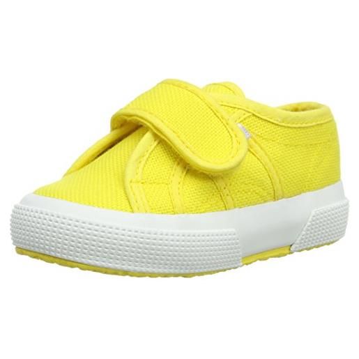 Superga 2750 bstrap, scarpe da ginnastica unisex - bambini e ragazzi, giallo (yellow sunflower 176), 20 eu
