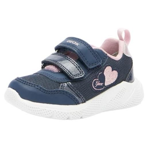 Scarpe Da Ginnastica Geox B Sprintye Per Bimbe - In Pelle, Suola In Gomma, Taglie 0-24 Mesi