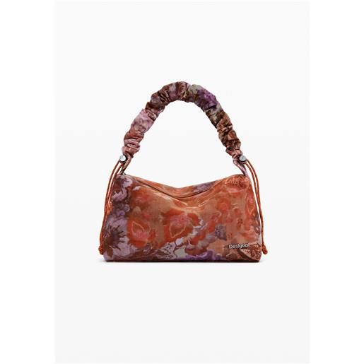 Desigual borsa a mano media con texture floreale