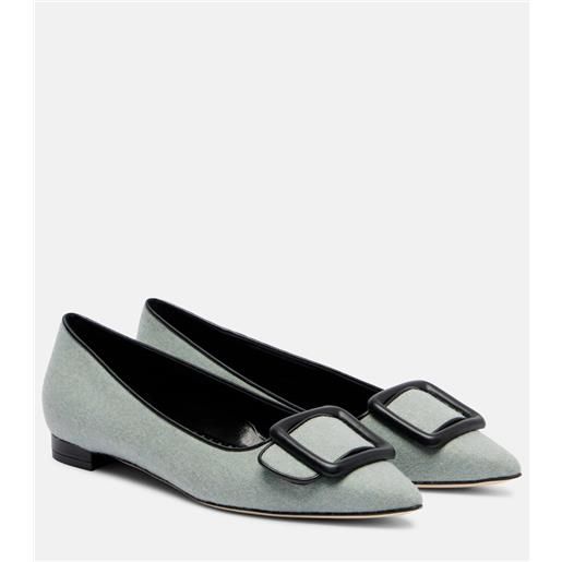 Manolo Blahnik ballerine maysale con fibbia