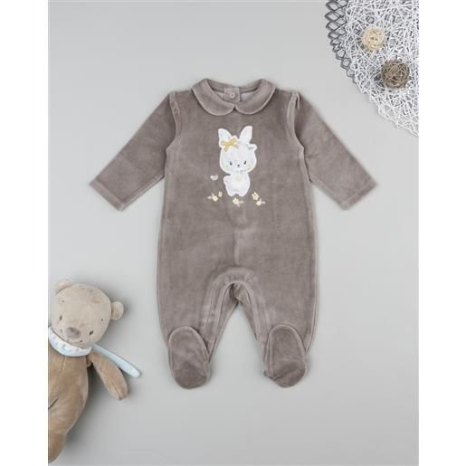 Prénatal tutina bimba marrone fiorellini allover