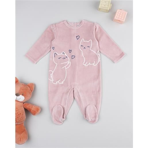 Prénatal tutina bimba rosa gattini