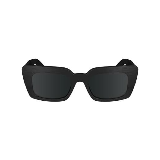 Calvin Klein women's sunglasses ck24512s - black with solid grey lens