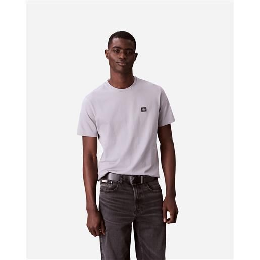 Calvin Klein Jeans badge m - t-shirt - uomo - grigio