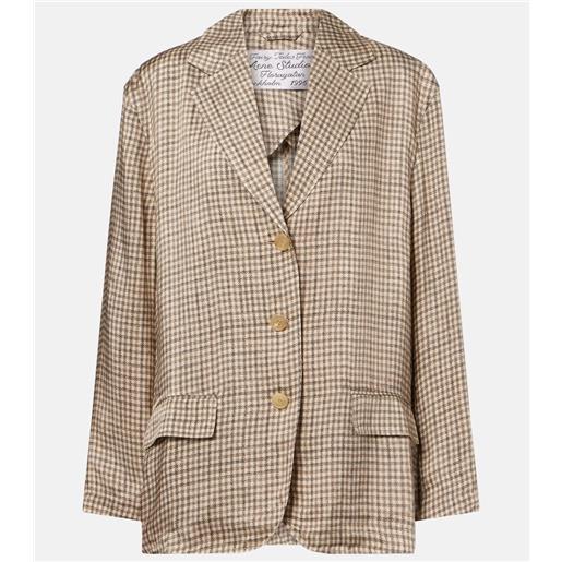 Acne Studios blazer junida a quadri