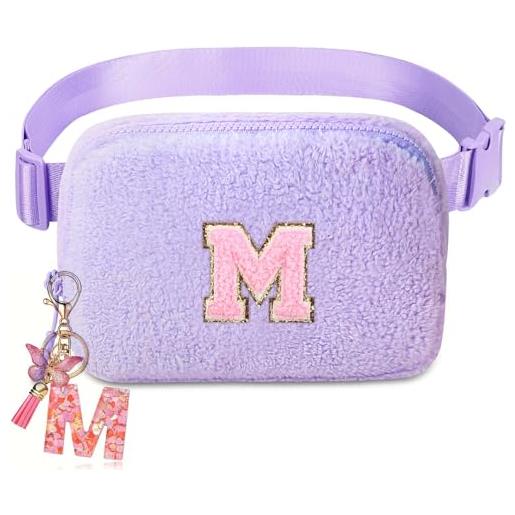 Kejea marsupio a tracolla per ragazze e donne - marsupio per ragazze età 8-12 adolescenti regali di compleanno piccoli marsupio alla moda per bambini, viola, m