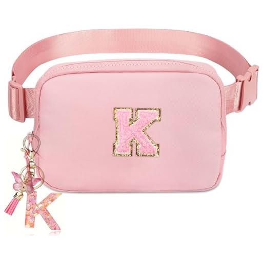 Kejea marsupio a tracolla per ragazze e donne - marsupio per ragazze età 8-12 adolescenti regali di compleanno piccoli marsupio alla moda per bambini, rosa, small, k