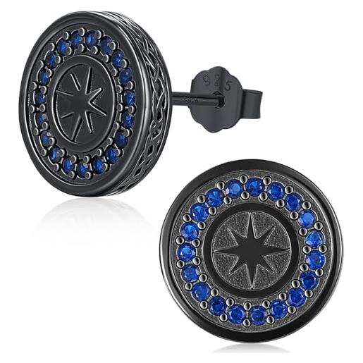 Orecchini A Cerchio In Acciaio Inossidabile Con Zirconi - 2 Paia, Cerchio 11mm - Unisex Per Uomo E Donna - Foto 3