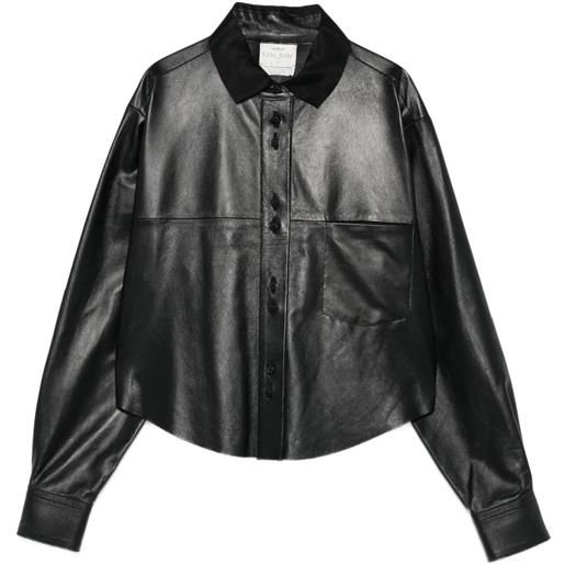 Forte Forte camicia con taschino - nero