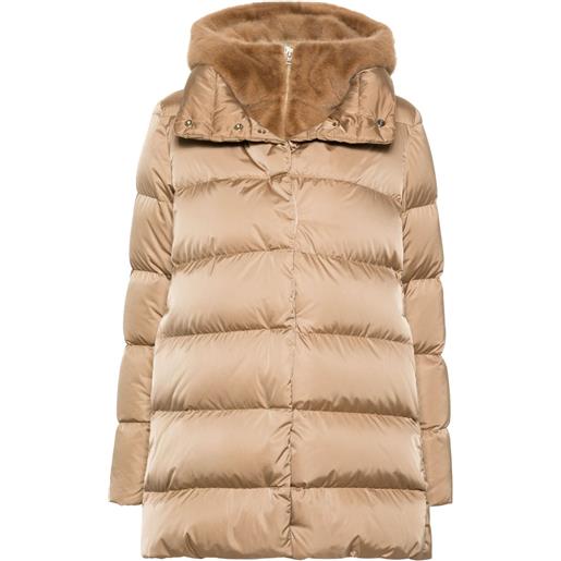 Herno piumino lungo a strati - toni neutri