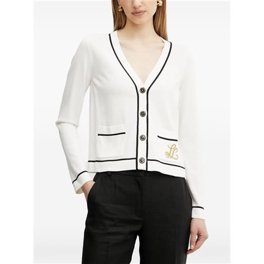 LUISA SPAGNOLI cardigan con bottoni e scollo a v - bianco