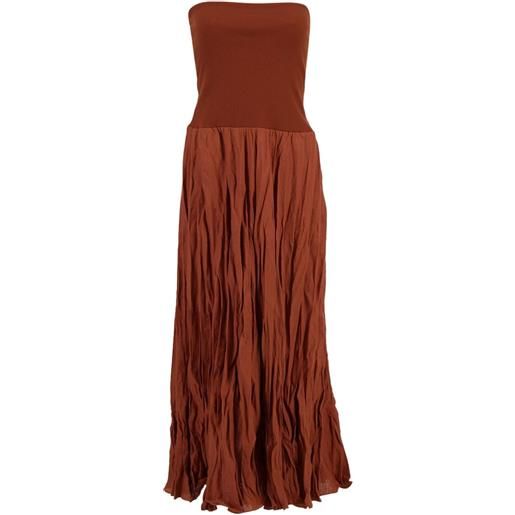 Johanna Ortiz gonna plissettata - rosso