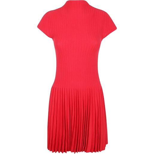 Magda Butrym abito plissettato - rosso