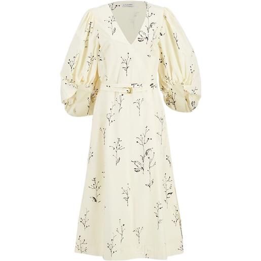 Altuzarra abito midi a fiori - bianco