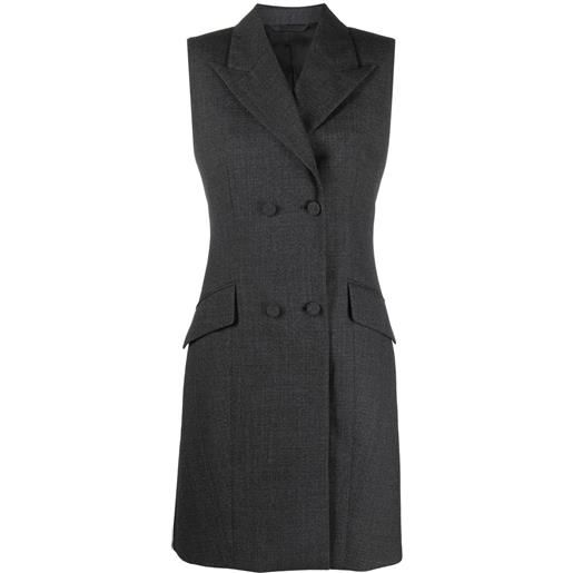 Givenchy abito corto doppiopetto - grigio