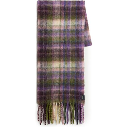 Woolrich sciarpa a quadri - viola