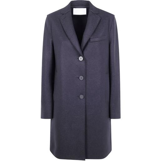 Harris Wharf London cappotto in lana con bottoni - nero
