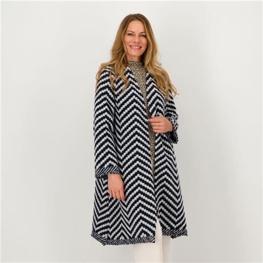 Bianca Della Torre cappotto in maglia fantasia