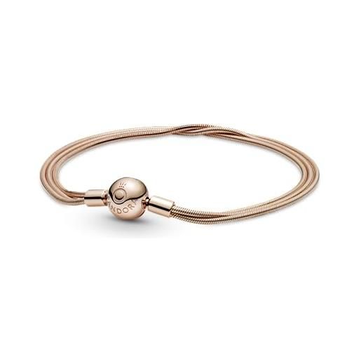 PANDORA bracciale da donna multi serpente 589338c00, metallo non pregiato, senza gemme