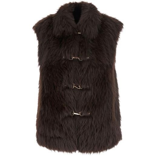 Urbancode gilet in pelliccia sintetica - marrone