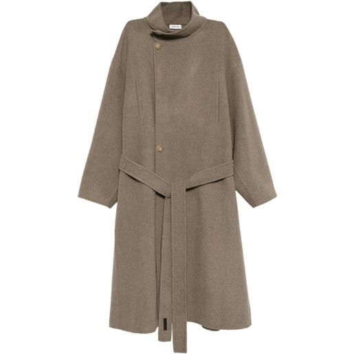 Fear Of God cappotto doppiopetto a collo alto - marrone