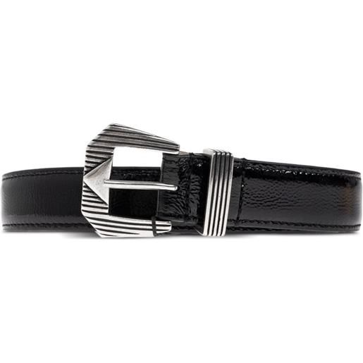 IRO cintura in pelle lucida - nero