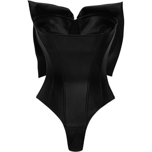 Lika body con fiocco - nero