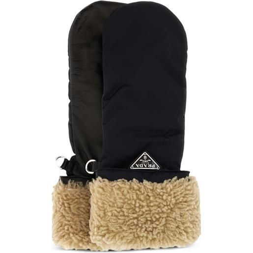 Prada muffole con logo - nero
