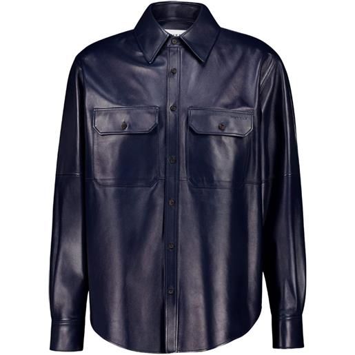 Alexander McQueen camicia con tasche - blu