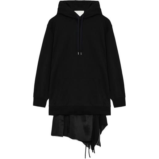 3.1 Phillip Lim abito drappeggiato con cappuccio - nero