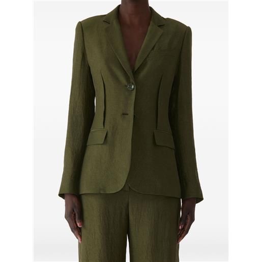 Jason Wu Collection blazer monopetto con texture increspata - verde