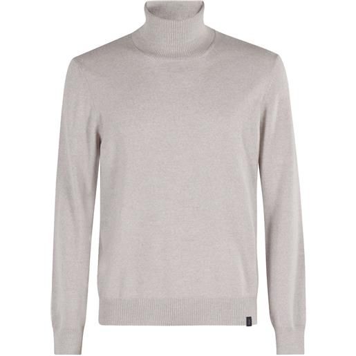 Fay maglione in lana a collo alto - grigio