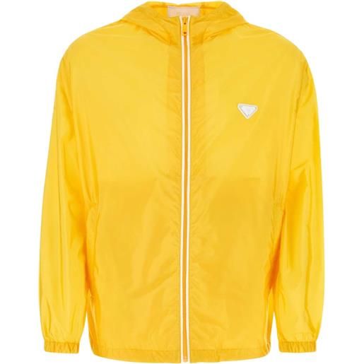 Prada giacca con zip - giallo