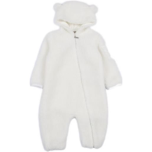 Moncler Enfant tutina con cappuccio - bianco
